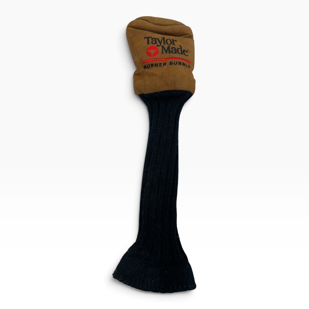 Vintage TaylorMade Burner Bubble Driver Headcover Tan Navy Golf Club Cover